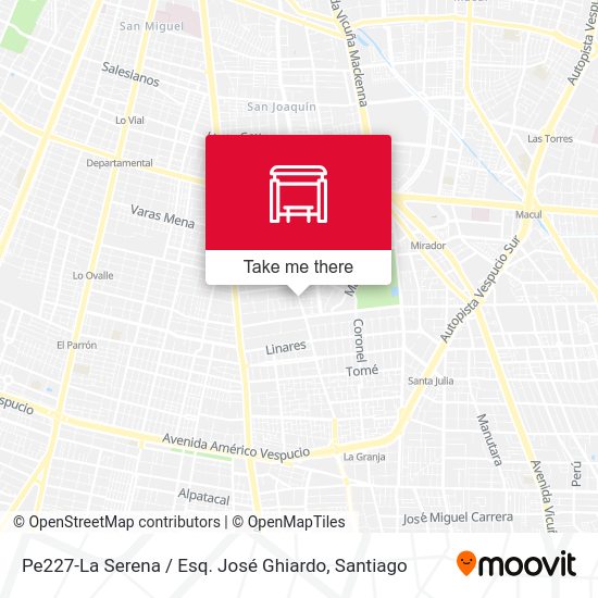 Mapa de Pe227-La Serena / Esq. José Ghiardo