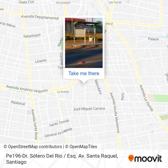 Mapa de Pe196-Dr. Sótero Del Río / Esq. Av. Santa Raquel