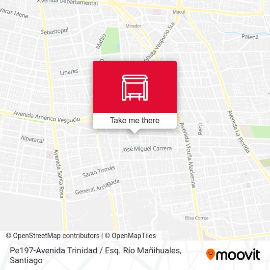 Pe197-Avenida Trinidad / Esq. Río Mañihuales map
