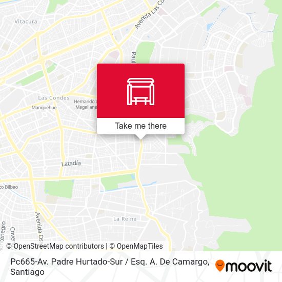 Mapa de Pc665-Av. Padre Hurtado-Sur / Esq. A. De Camargo