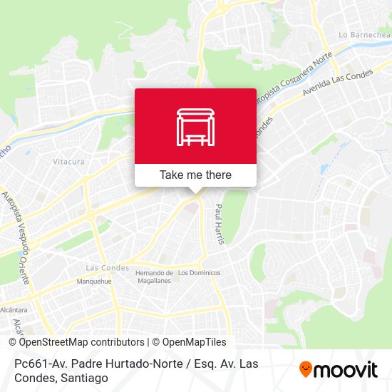 Pc661-Av. Padre Hurtado-Norte / Esq. Av. Las Condes map