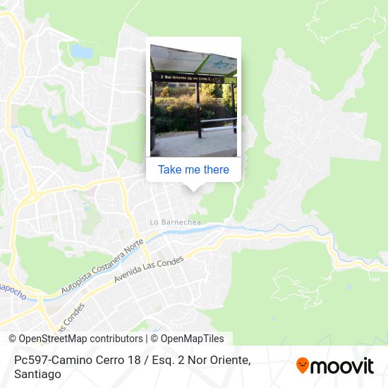 Pc597-Camino Cerro 18 / Esq. 2 Nor Oriente map