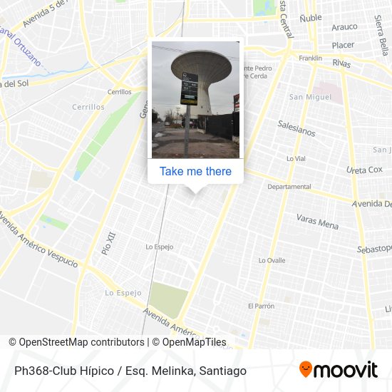 Mapa de Ph368-Club Hípico / Esq. Melinka