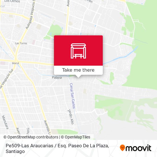 Pe509-Las Araucarias / Esq. Paseo De La Plaza map