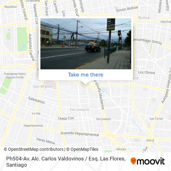 Ph504-Av. Alc. Carlos Valdovinos / Esq. Las Flores map