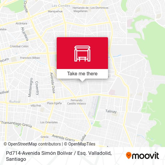 Mapa de Pd714-Avenida Simón Bolívar / Esq. Valladolid