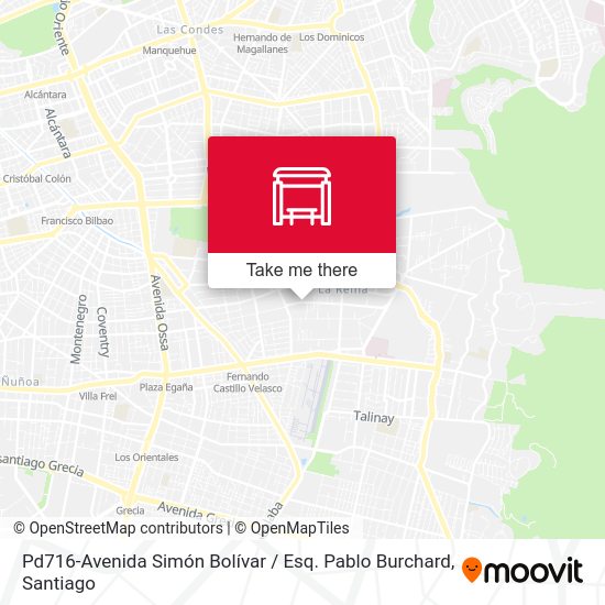 Mapa de Pd716-Avenida Simón Bolívar / Esq. Pablo Burchard