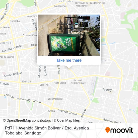 Pd711-Avenida Simón Bolívar / Esq. Avenida Tobalaba map
