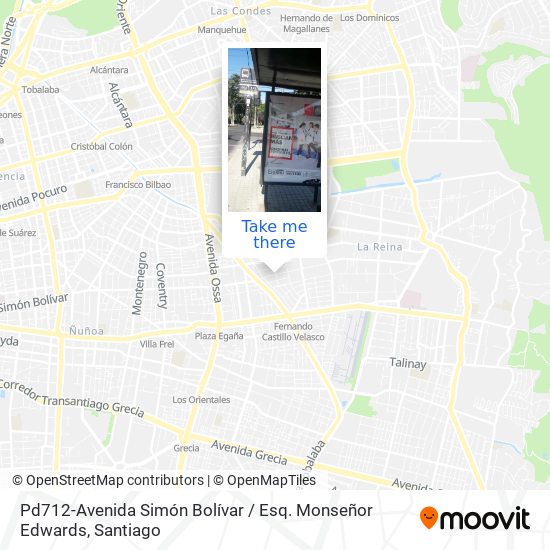 Pd712-Avenida Simón Bolívar / Esq. Monseñor Edwards map