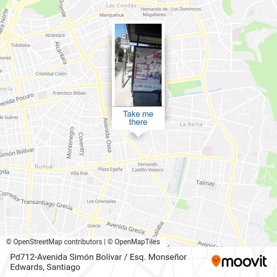 Pd712-Avenida Simón Bolívar / Esq. Monseñor Edwards map