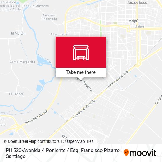 Mapa de Pi1520-Avenida 4 Poniente / Esq. Francisco Pizarro