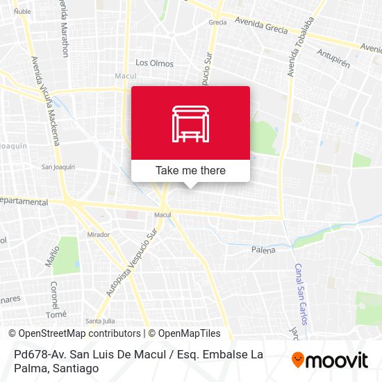 Pd678-Av. San Luis De Macul / Esq. Embalse La Palma map