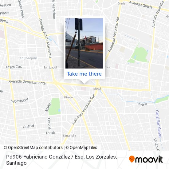 Pd906-Fabriciano González / Esq. Los Zorzales map
