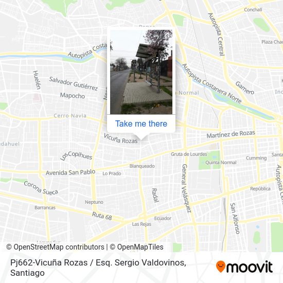 Mapa de Pj662-Vicuña Rozas / Esq. Sergio Valdovinos