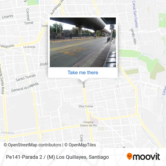 Pe141-Parada 2 / (M) Los Quillayes map