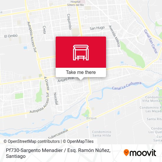 Mapa de Pf730-Sargento Menadier / Esq. Ramón Núñez