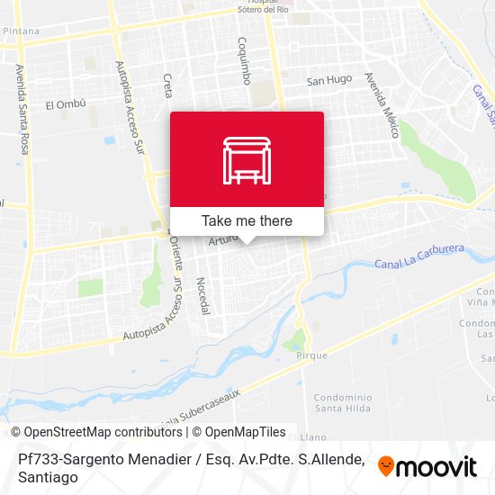 Mapa de Pf733-Sargento Menadier / Esq. Av.Pdte. S.Allende