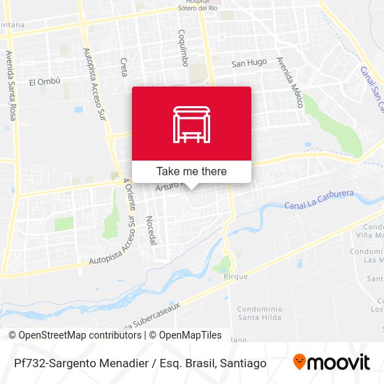 Pf732-Sargento Menadier / Esq. Brasil map