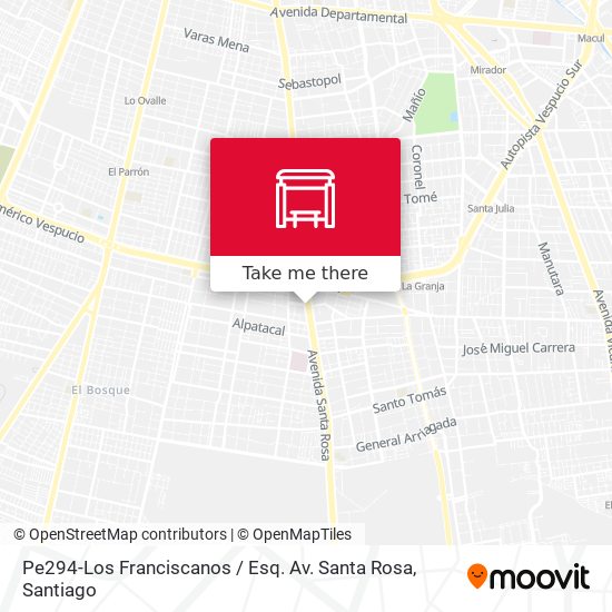 Pe294-Los Franciscanos / Esq. Av. Santa Rosa map