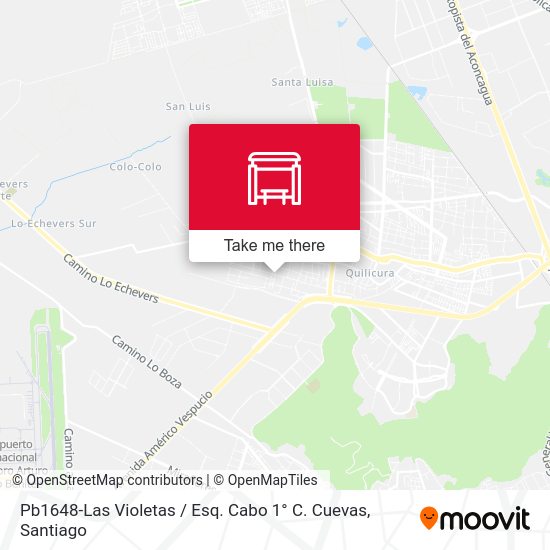 Mapa de Pb1648-Las Violetas / Esq. Cabo 1° C. Cuevas