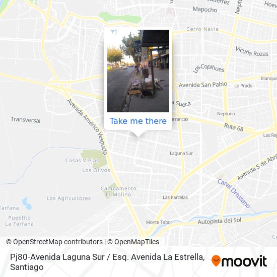 Pj80-Avenida Laguna Sur / Esq. Avenida La Estrella map