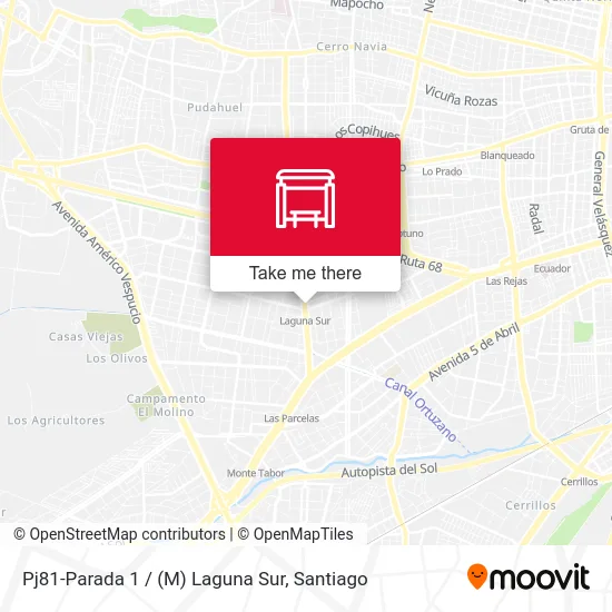 Pj81-Parada 1 / (M) Laguna Sur map