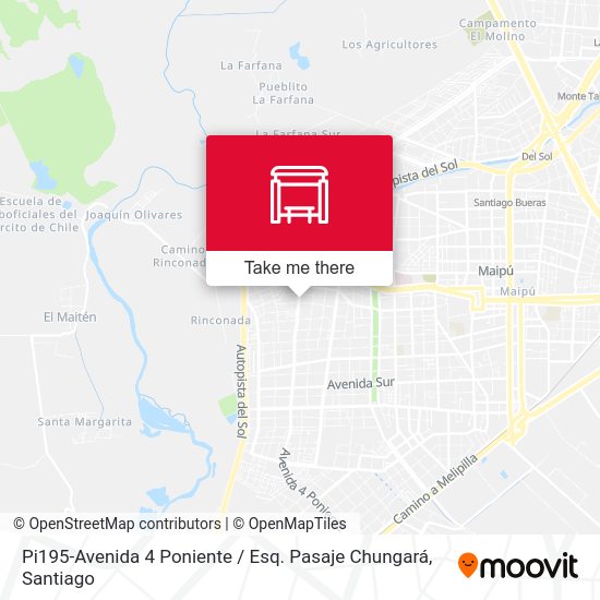 Pi195-Avenida 4 Poniente / Esq. Pasaje Chungará map