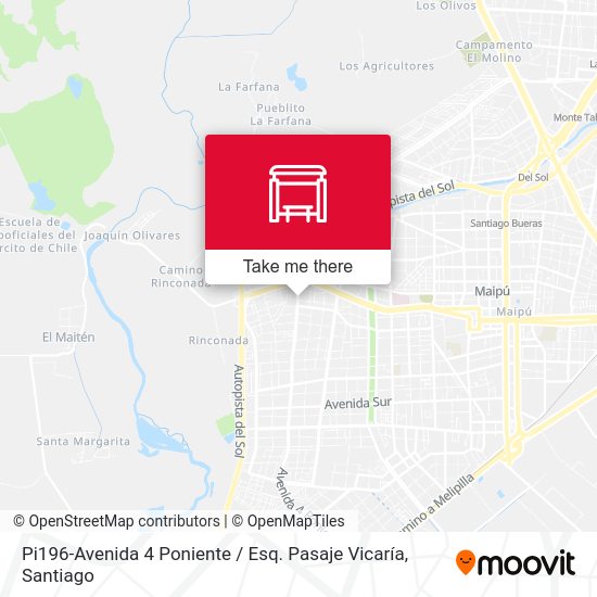 Pi196-Avenida 4 Poniente / Esq. Pasaje Vicaría map