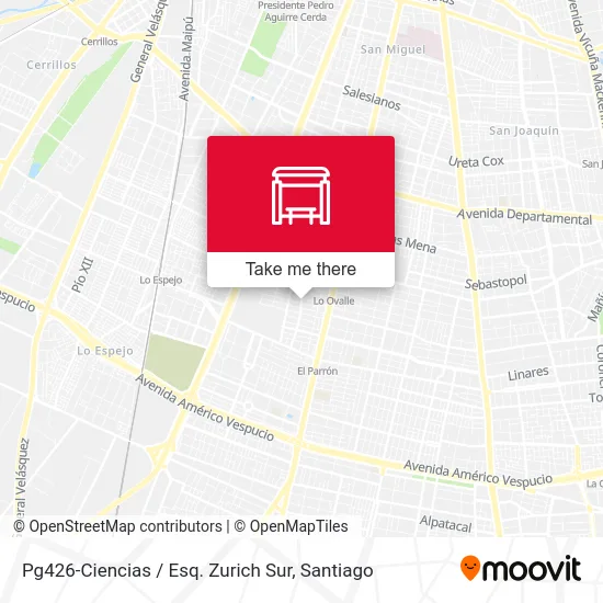Mapa de Pg426-Ciencias / Esq. Zurich Sur