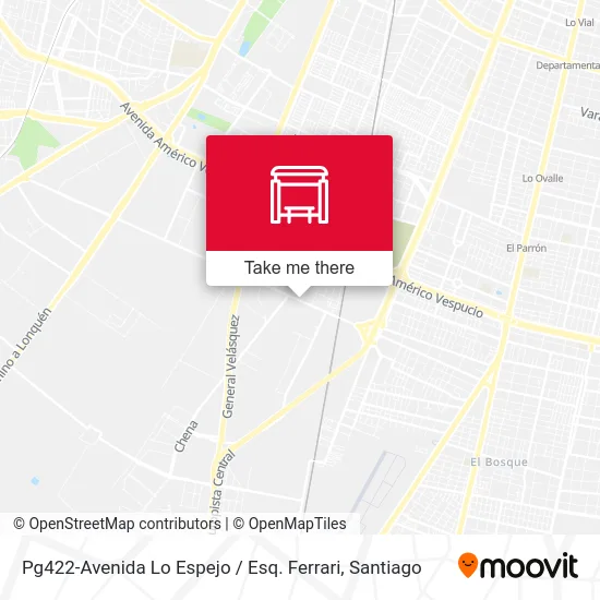 Pg422-Avenida Lo Espejo / Esq. Ferrari map