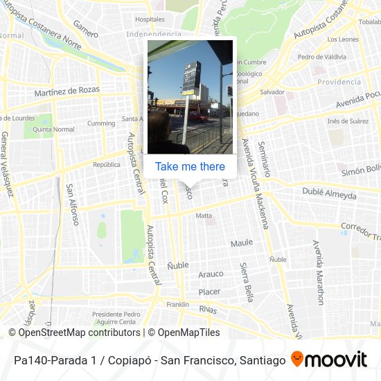 Mapa de Pa140-Parada 1 / Copiapó - San Francisco