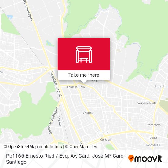 Mapa de Pb1165-Ernesto Ried / Esq. Av. Card. José Mª Caro