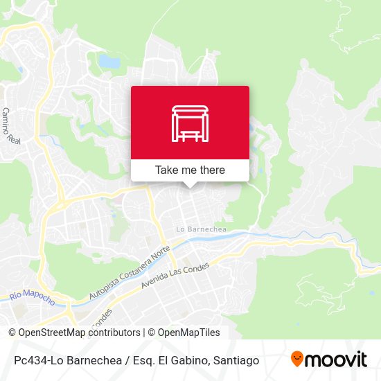 Pc434-Lo Barnechea / Esq. El Gabino map