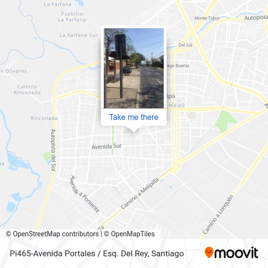 Pi465-Avenida Portales / Esq. Del Rey map