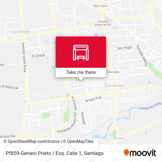 Pf859-Genaro Prieto / Esq. Calle 1 map