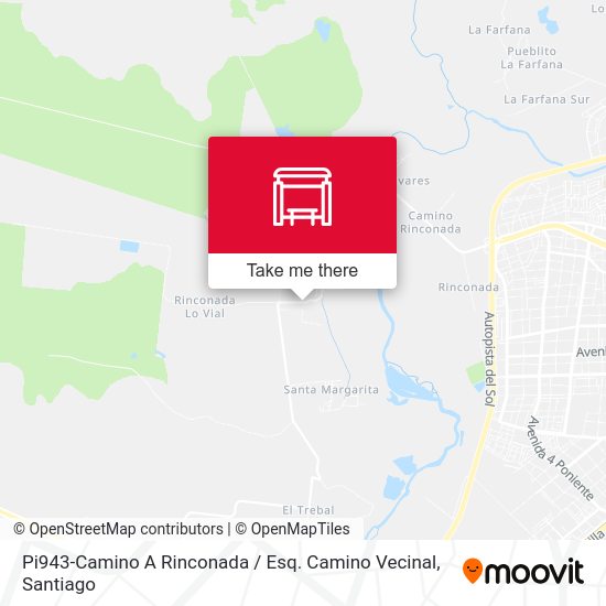 Mapa de Pi943-Camino A Rinconada / Esq. Camino Vecinal
