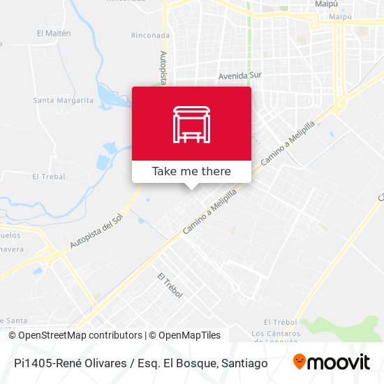 Mapa de Pi1405-René Olivares / Esq. El Bosque