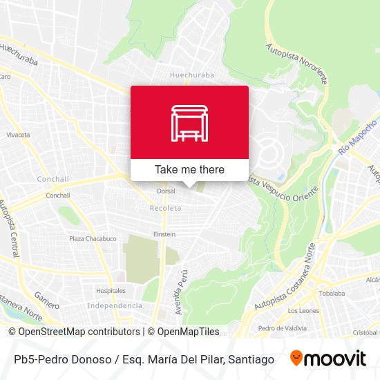 Mapa de Pb5-Pedro Donoso / Esq. María Del Pilar
