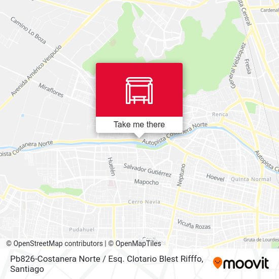 Pb826-Costanera Norte / Esq. Clotario Blest Rifffo map