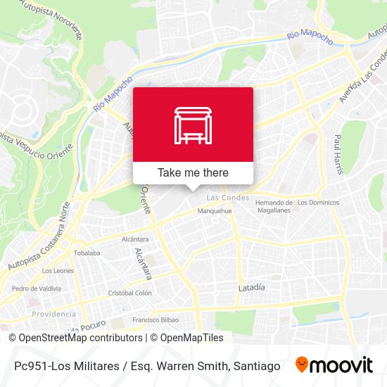 Pc951-Los Militares / Esq. Warren Smith map