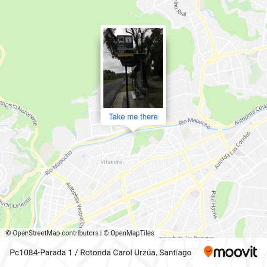 Pc1084-Parada 1 / Rotonda Carol Urzúa map
