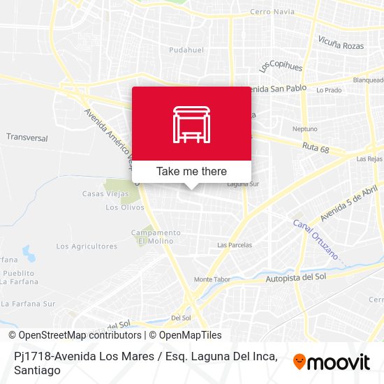 Mapa de Pj1718-Avenida Los Mares / Esq. Laguna Del Inca