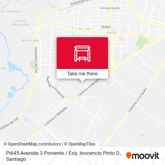 Pi645-Avenida 3 Poniente / Esq. Inocencio Pinto D. map
