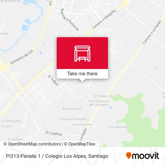 Mapa de Pi313-Parada 1 / Colegio Los Alpes