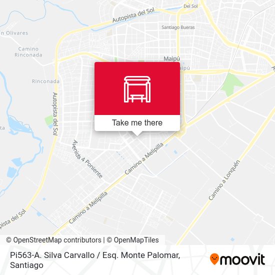 Mapa de Pi563-A. Silva Carvallo / Esq. Monte Palomar