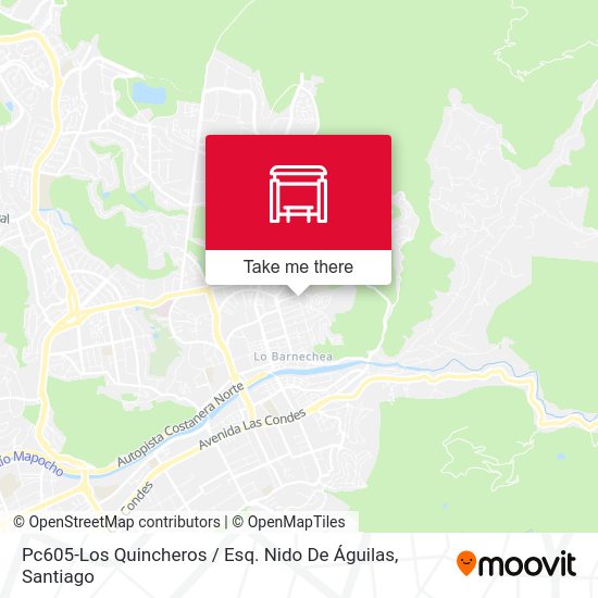 Mapa de Pc605-Los Quincheros / Esq. Nido De Águilas