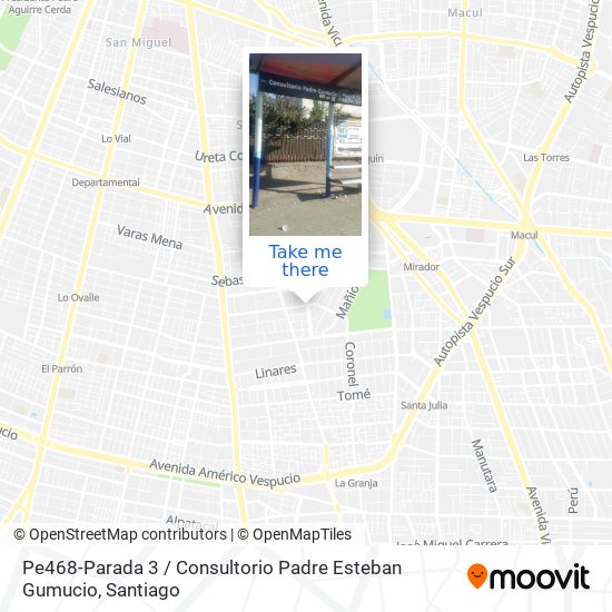 Pe468-Parada 3 / Consultorio Padre Esteban Gumucio map
