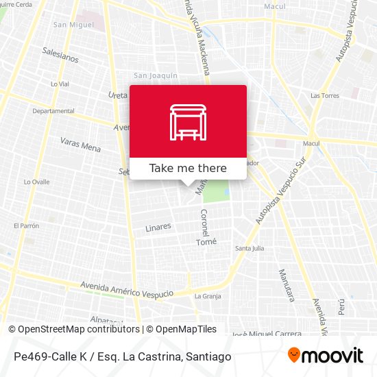 Pe469-Calle K / Esq. La Castrina map