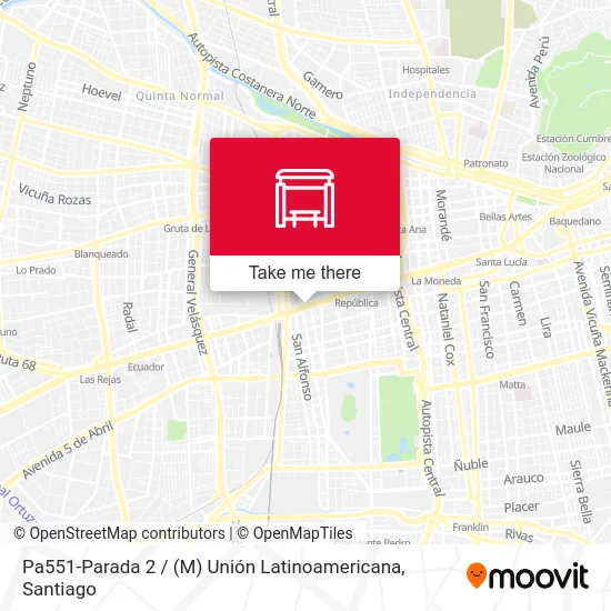 Pa551-Parada 2 / (M) Unión Latinoamericana map