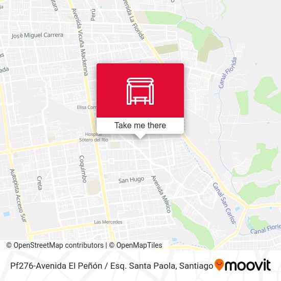 Mapa de Pf276-Avenida El Peñón / Esq. Santa Paola